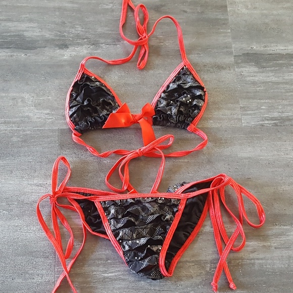 Love Material Girl Other - Black Ruffle & Risque LMG Bikini Set